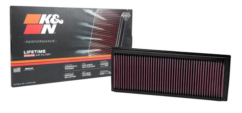 K&N Engineering 33-2865 High-Flow Reusable Air Filter for Volkswagen Vehicles