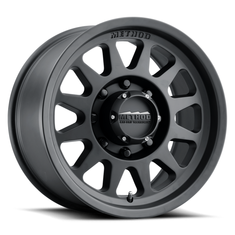 Method MR704 HD 17x9 Inch Matte Black Off-Road Wheel with 8x180 Bolt Pattern and +18 Offset