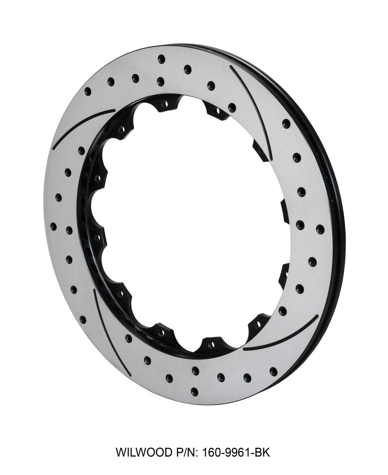 Wilwood SRP48 Performance Drilled and Slotted Rotor for Enhanced Braking | Part Number 160-9961-BK
