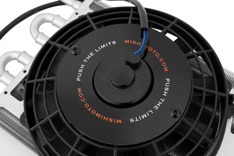 Mishimoto Heavy Duty Transmission Cooler with 8-Inch Electric Fan for Ford Mustang