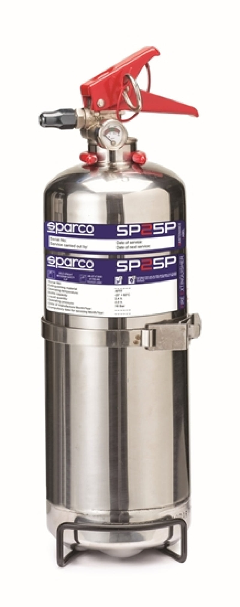 Sparco 2 Liter Handheld Steel AFFF Fire Extinguisher - Automotive Grade
