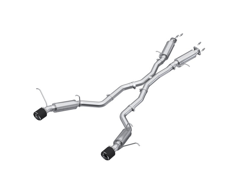 MBRP Armor Pro Series Cat Back Exhaust System for Jeep Grand Cherokee 2012-2021 with Dual Rear Exit and Carbon Fiber Tips