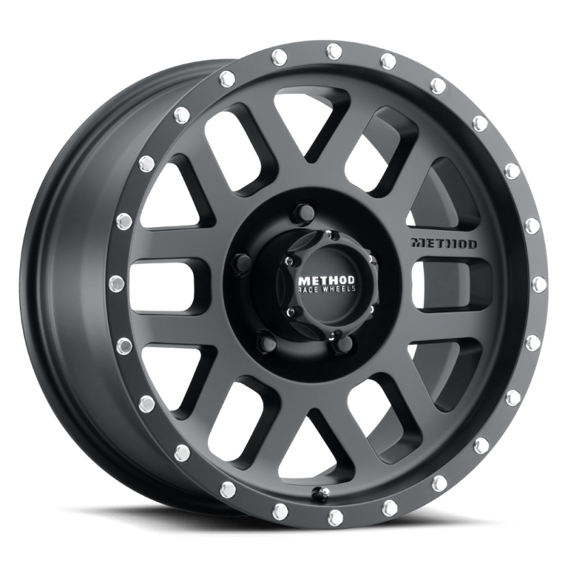 Method MR306 Mesh 17x8.5 Inch Matte Black Wheel with 5x4.5 Bolt Pattern and 83mm Center Bore