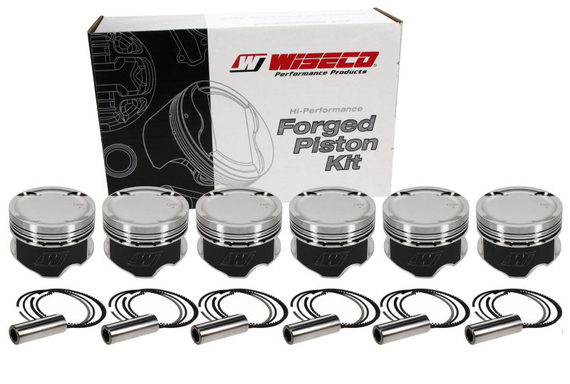 Wiseco Nissan VG30DETT Forged Racing Pistons Kit – 87.50mm Bore, 32.00mm Compression Height