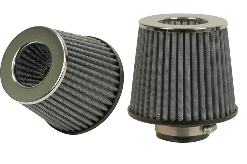 Vibrant Performance Open Funnel Air Filter with Chrome Cap - 4.5 Inch Inlet, 6 Inch Height