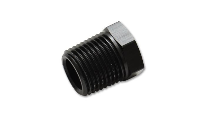 Vibrant 3/8 inch NPT Hex Head Pipe Plugs - Aluminum Threaded Caps and Plugs for Automotive Use