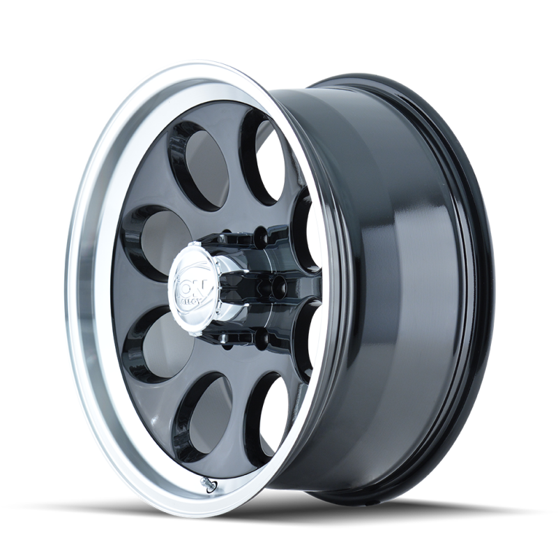 ION Wheels 171 Series 17x9 Black Machined Off-Road Wheel with 5x139.7 Bolt Pattern