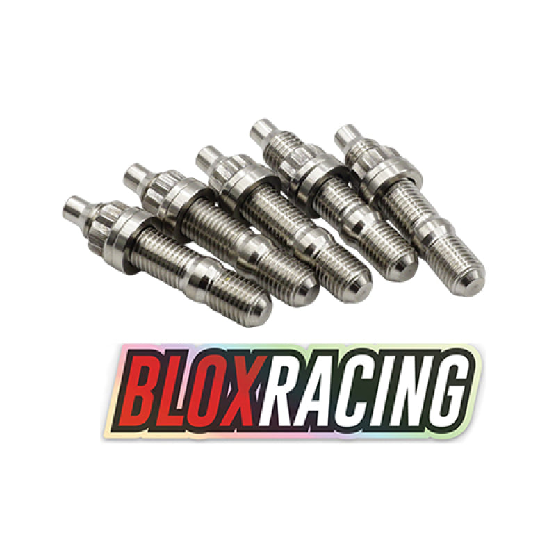 BLOX Racing Stainless Steel Exhaust Manifold Studs 5-Piece Set – M10x1.25, 55mm Length