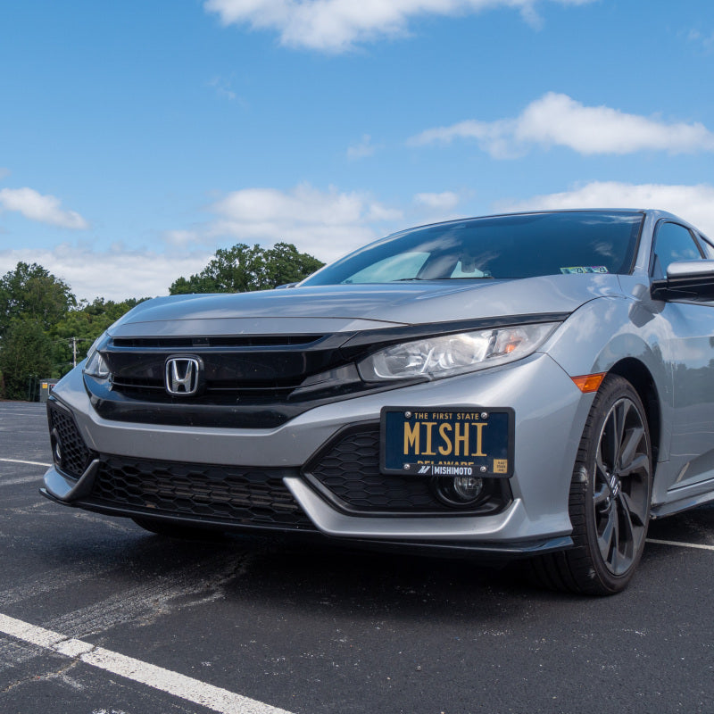 Mishimoto 17-21 Honda Civic License Plate Relocation Kit - Supports Better Airflow and Seamless Fit
