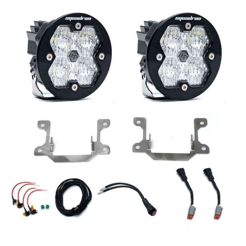 Baja Designs 19-25 Dodge Ram 2500/3500 Squadron Sport 2.0 Fog Pocket Kit (Wide Cornering) - Clear