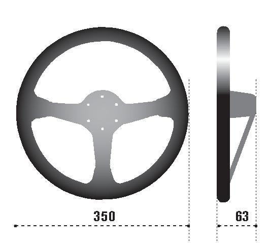 Sparco L575 Monza Suede Steering Wheel for Automotive Performance and Comfort
