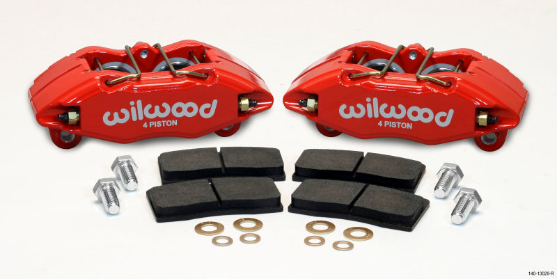 Wilwood DPHA Front Caliper & Pad Kit for Honda/Acura with 262mm OE Rotor - Red
