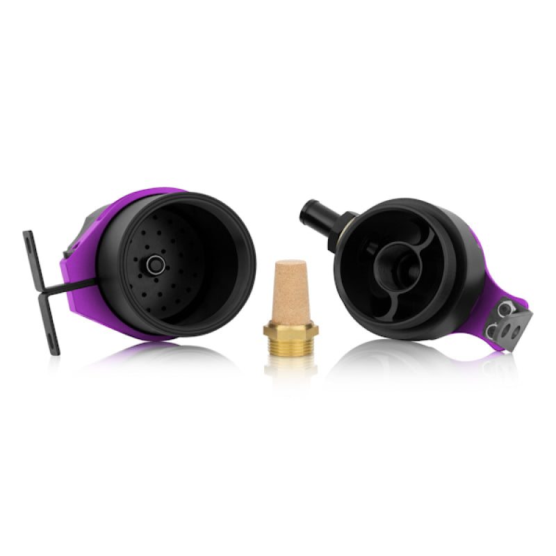 Mishimoto Universal Baffled Oil Catch Can - Purple, Part Number MMBCC-UNI-PR