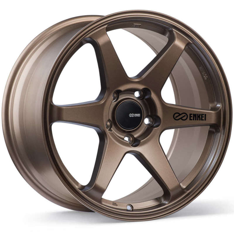 Enkei T6R 18x8.5 Matte Bronze Wheel with 38mm Offset and 5x114.3 Bolt Pattern