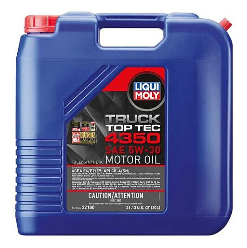 LIQUI MOLY 20L Top Tec Truck 4350 Motor Oil SAE 5W30 for Mercedes-Benz Sprinter
