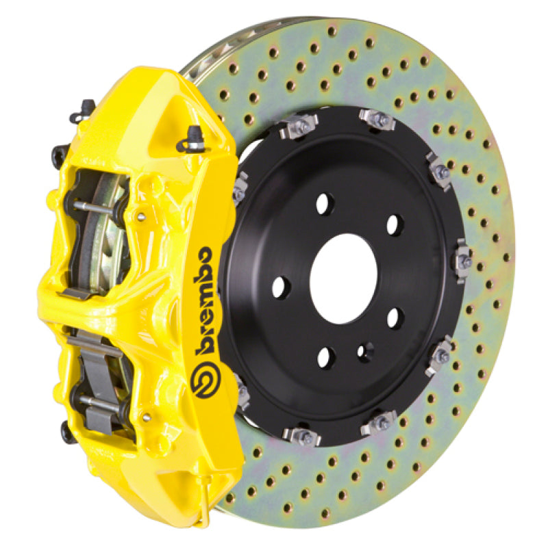 Brembo 12-18 A6 3.0T / 12-18 A7 3.0T Front GT Big Brake Kit with 6-Piston Cast Rotors – Yellow