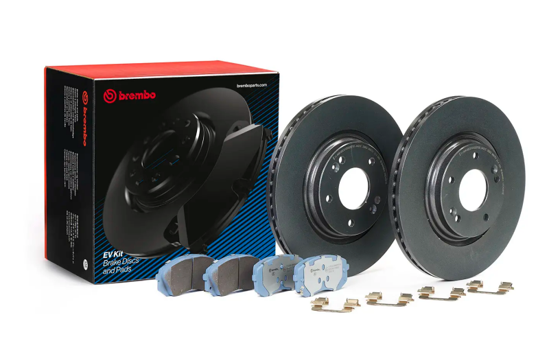 Brembo OE Front Brake Kit for 2017+ Hyundai Kona and 2016-2022 Kia Niro EV – OE Replacement