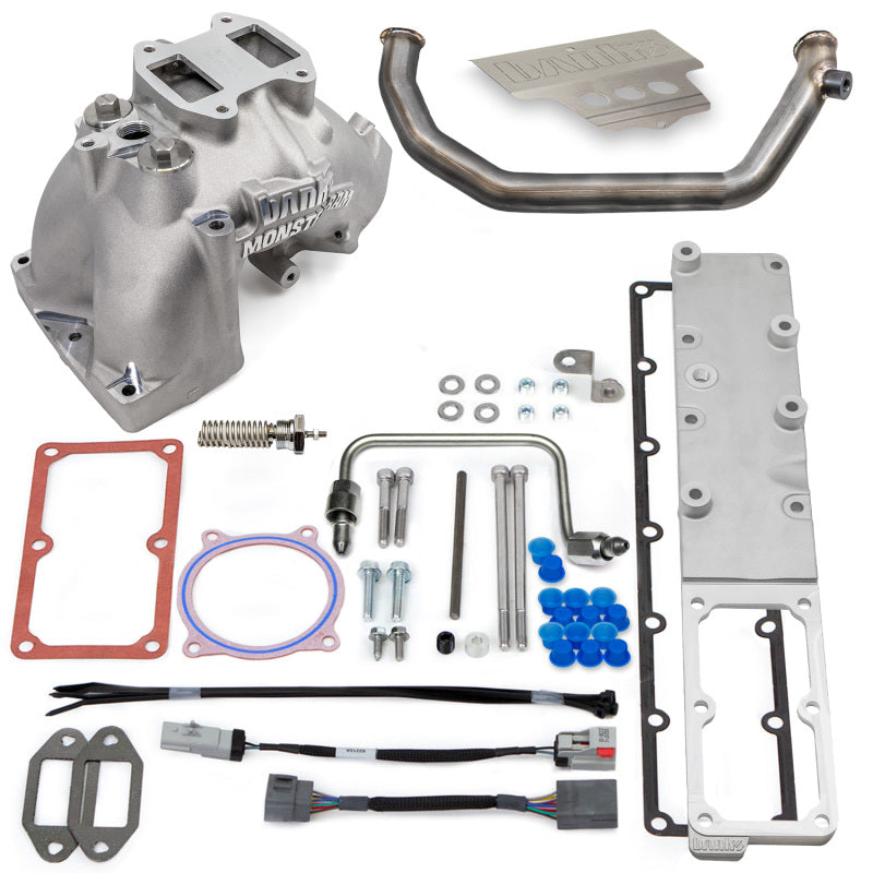 Banks Power 07.5-12 Ram Chassis Cab 6.7L Diesel Monster-Ram Intake System with Fuel Line - Natural Finish