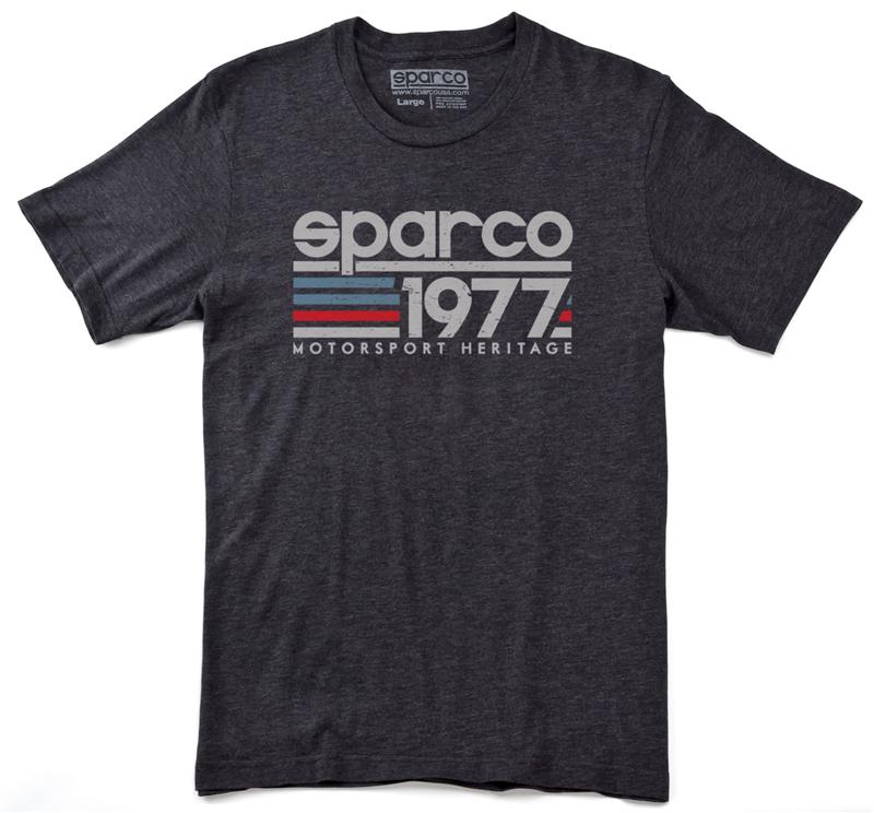 SPARCO Vintage 77 Gray Medium T-Shirt - Automotive Casual Wear