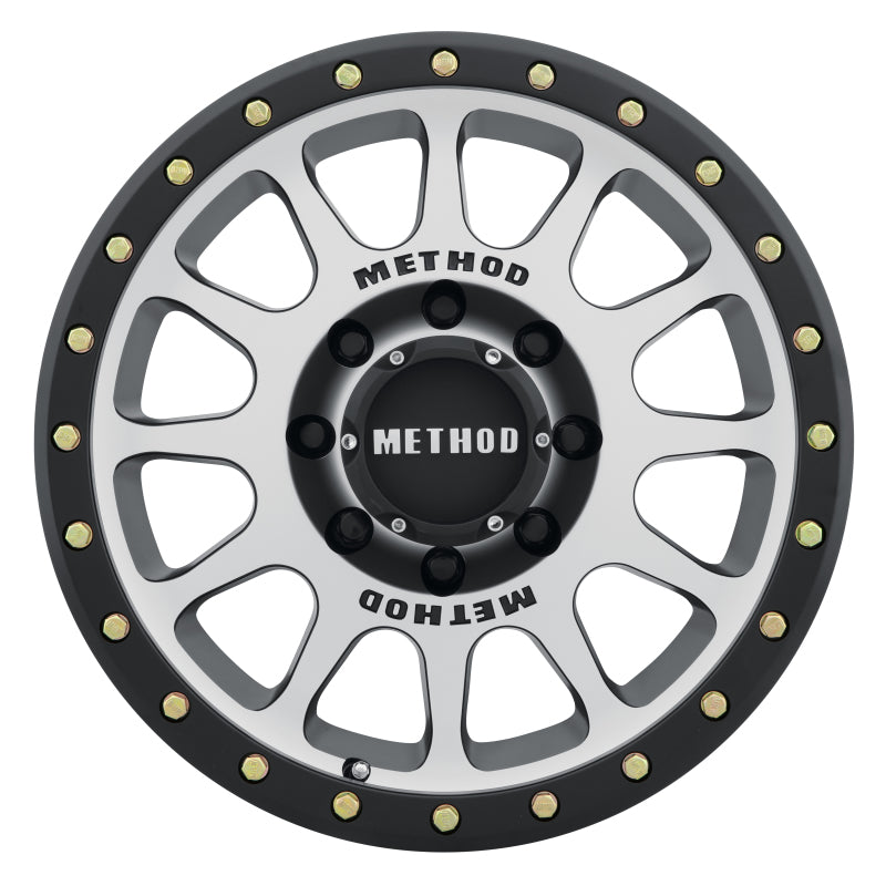 Method MR305 NV 17x8.5 Inch Wheel with 8x6.5 Bolt Pattern and Beadlock Style Design