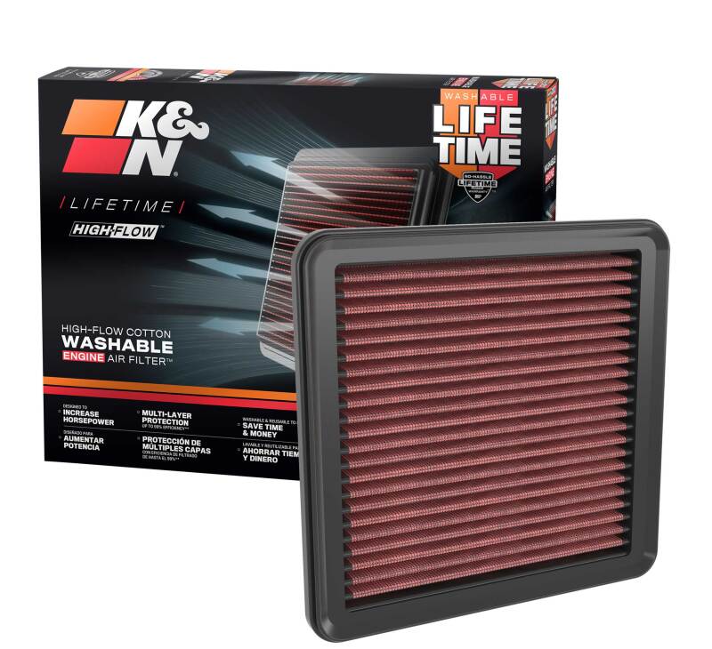 K&N Engineering 33-5120 High-Flow Replacement Air Filter for 2022-2023 Honda Civic and Acura Integra