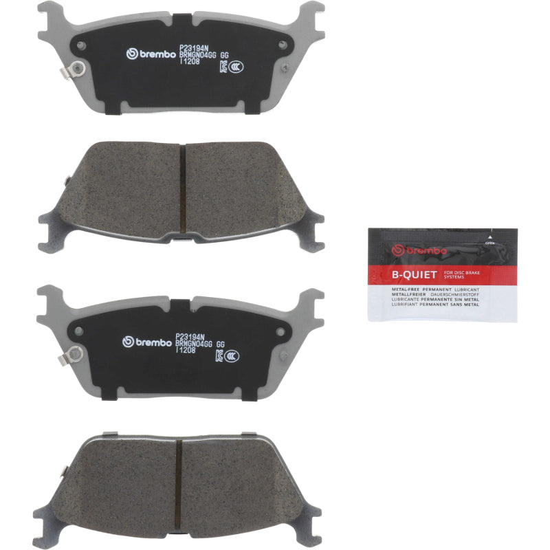 Brembo OE P23194N Rear Brake Pad for 2019-2020 Ram 1500 - Quiet and Low Dust Performance