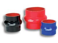 Vibrant 1 inch ID x 3 inch Length Black 4-Ply Aramid Reinforced Silicone Hump Hose Coupler