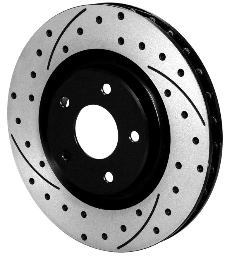 Wilwood Front SRP Dimpled Rotor for C5/C6 Corvette – 12.80 x 1.25 inches, Left Hand Black Finish
