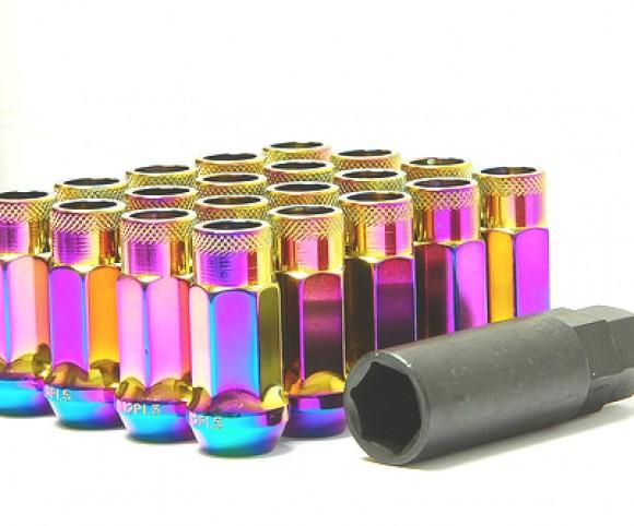 Wheel Mate Muteki SR48 Open End Lug Nuts - Red, 12x1.50, 48mm, Part Number 32906R