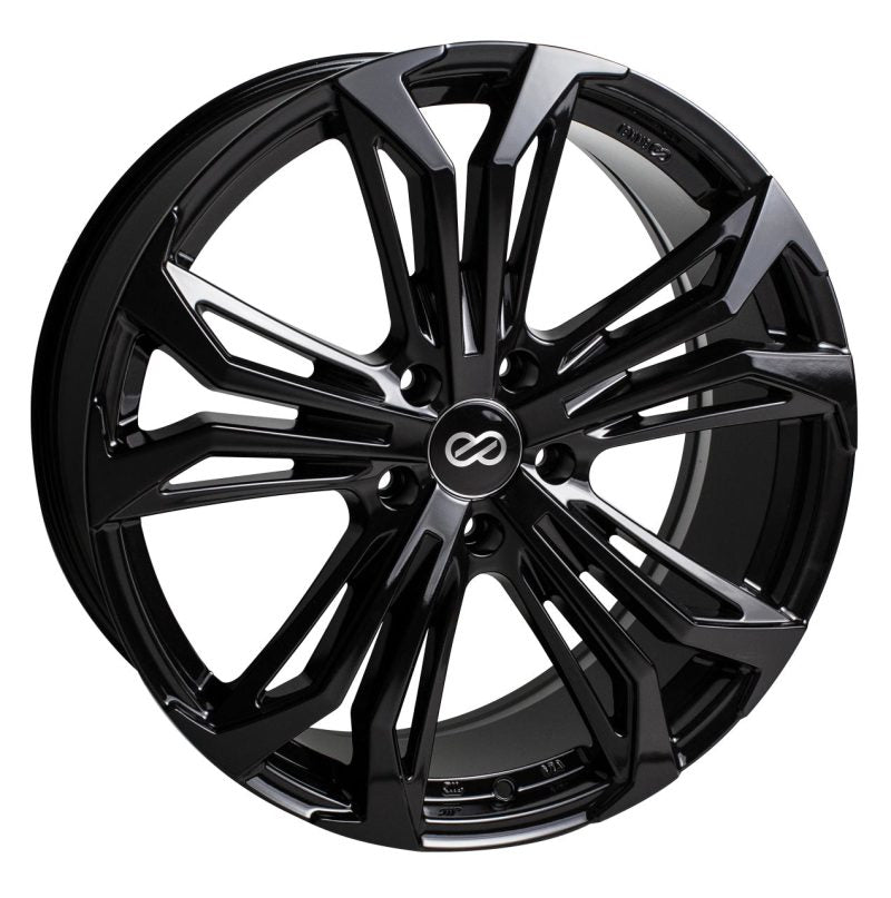 Enkei Vortex 5 Wheel 18x8 Inch with +40mm Offset, 5x110 Bolt Pattern, Black Finish