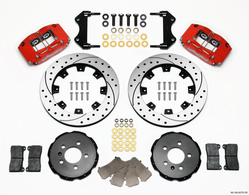 Wilwood Dynapro Radial Front Brake Kit 12.19 Inch Drilled Rotors for Audi TT and Volkswagen Beetle