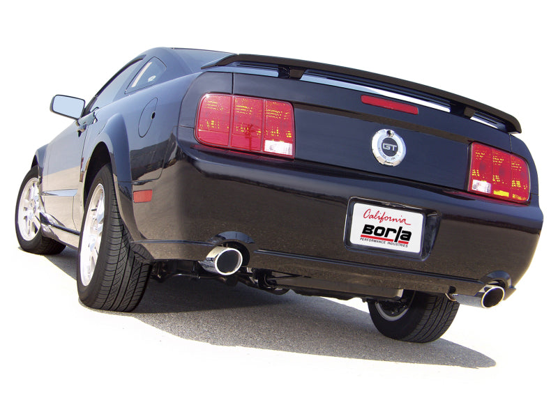 Borla 05-09 Mustang GT 4.6L V8 SS Axle-Back Exhaust System with Touring Mufflers and 4-Inch Chrome Tips