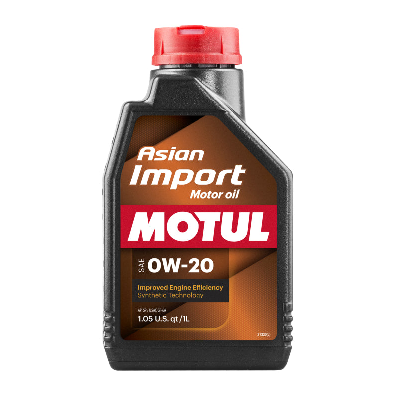 Motul Asian Import Motor Oil 0W-20 – 12 Pack of 1-Liter Bottles