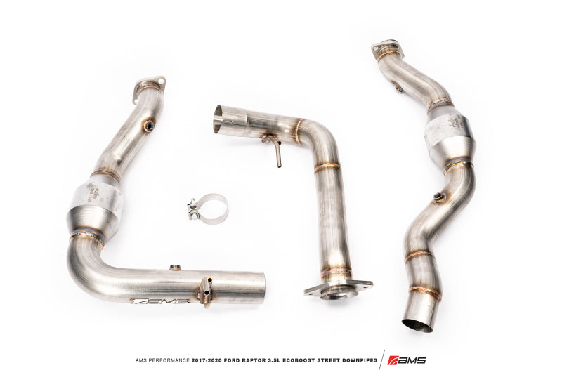 AMS Performance Street Downpipes for 2017-2020 Ford Raptor 3.5L EcoBoost