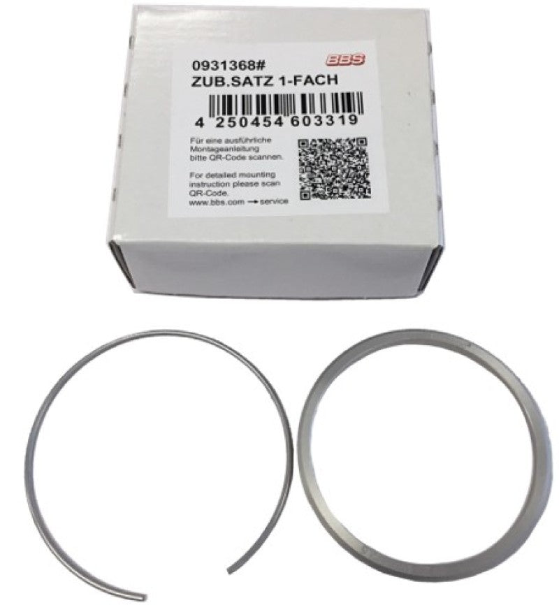 BBS PFS Kit for BMW - Includes 82mm Outer Diameter Ring and 82mm Clip - Part Number 09.31.368