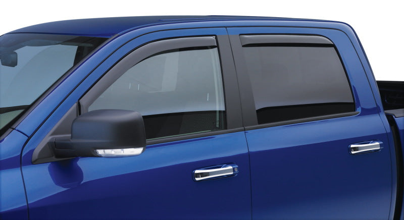 EGR 575091 In-Channel Window Visors for Toyota Tundra Double Cab, Smoked Dark Smoke Finish