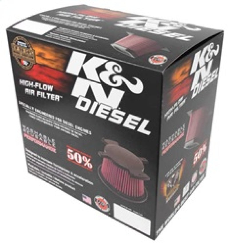 K&N Engineering High-Flow Replacement Air Filter for 2017 Ford F-250 and F-350 Super Duty V8-6.7L Diesel