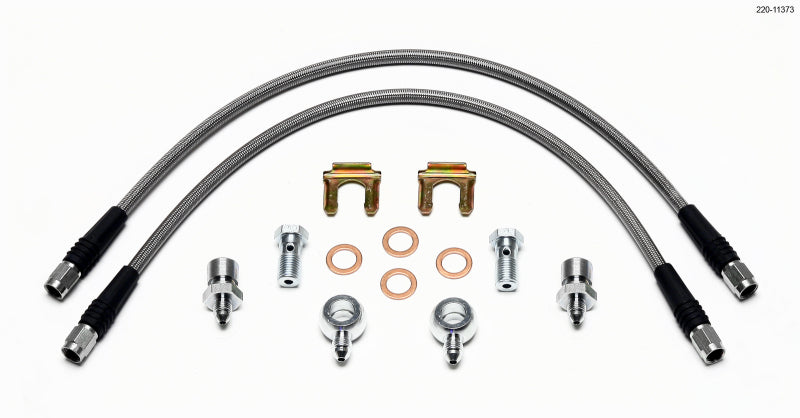 Wilwood Flexline Kit for D52 Caliper – 18-inch Brake Line with Banjo Fitting 7/16-20