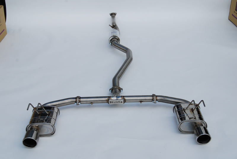 Invidia Q300 70mm Cat Back Exhaust System for 2022+ Honda Civic Si 1.5T with Rolled Stainless Steel Tips
