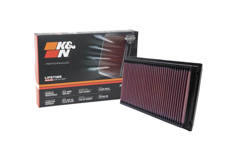 K&N Engineering 33-2031-2 High-Flow Drop-In Air Filter for Nissan Maxima and Infiniti 3.0L / 3.5L Engines