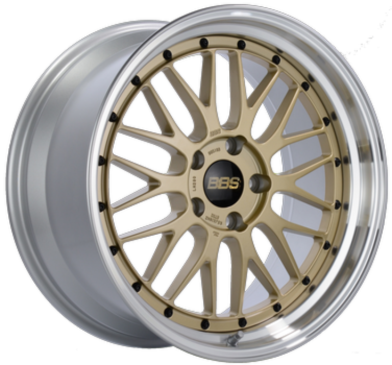 BBS LM 18x8.5 Inch Forged Alloy Wheel in Gold with 5x100 Bolt Pattern and +45 Offset