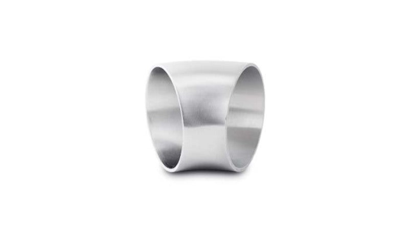 Vibrant 1.88-inch OD 45-Degree Legless Elbow in Brushed 304 Stainless Steel