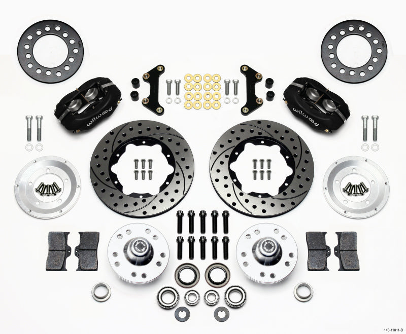 Wilwood Forged Dynalite Front Brake Kit 11-inch Disc for 1949-1954 Chevy & 1953-1962 Corvette