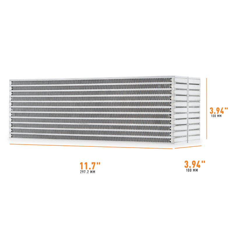 Mishimoto Universal Air-to-Water Intercooler Core - 11.7 in x 3.94 in x 3.94 in, Part Number MMUIC-W2