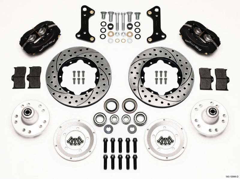 Wilwood Forged Dynalite Front Brake Kit 11-inch for GM 1967-1969 Camaro & 1964-1974 Nova, Chevelle - Part #140-10996-D