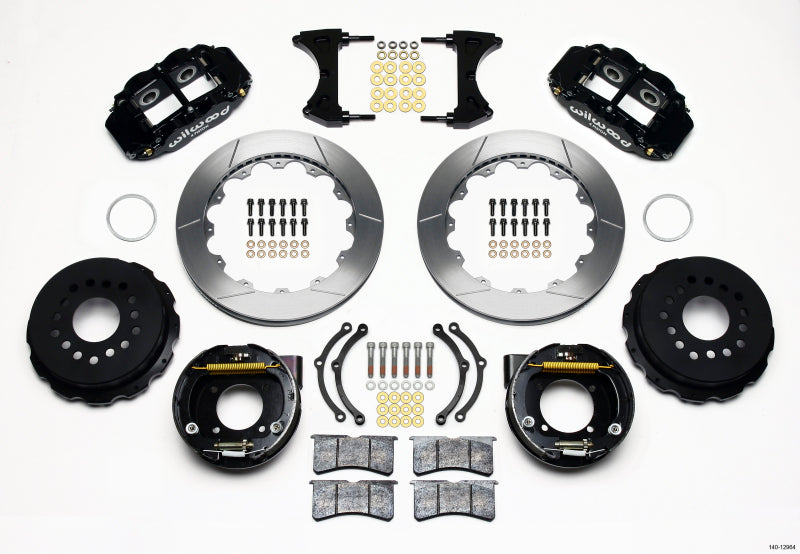 Wilwood Narrow Superlite 4R Rear Parking Brake Disc Kit for Chevy 12 Bolt with C-Clips, 12.88 Inches