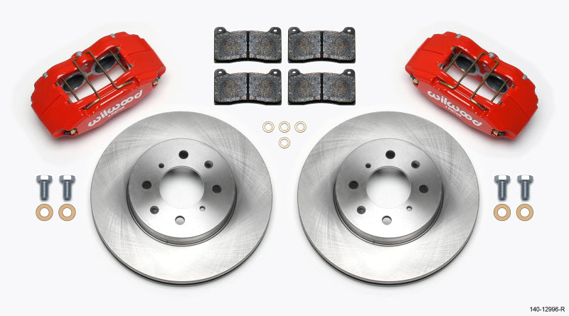 Wilwood DPHA Front Caliper & Rotor Kit for Honda and Acura with 262mm OE Rotor - Red