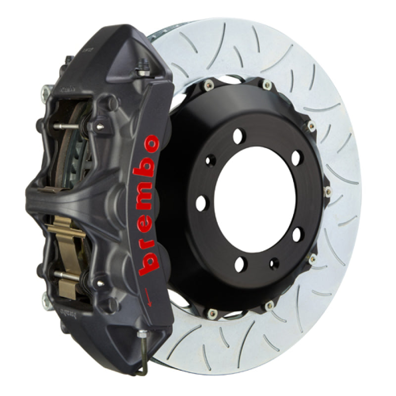 Brembo 99-05 Honda S2000 Front GTS BBK 6-Piston Cast Slotted Rotor with Black Finish (Part #1M3.8054AS)