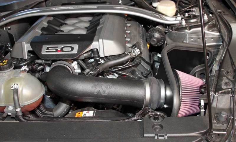 K&N Engineering 63-2590 Performance Cold Air Intake Kit for 2015-2017 Ford Mustang GT 5.0L V8 F/I