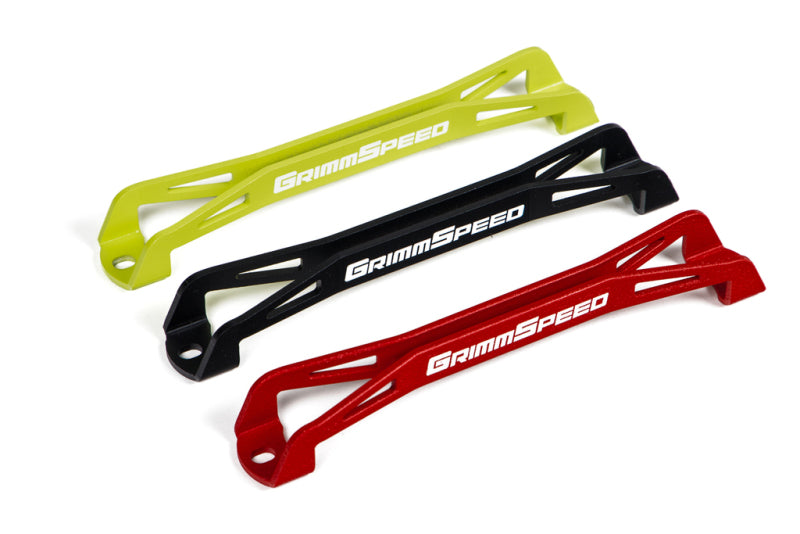 GrimmSpeed Lightweight Red Battery Tie Down for 2008-2018 Subaru WRX/STI